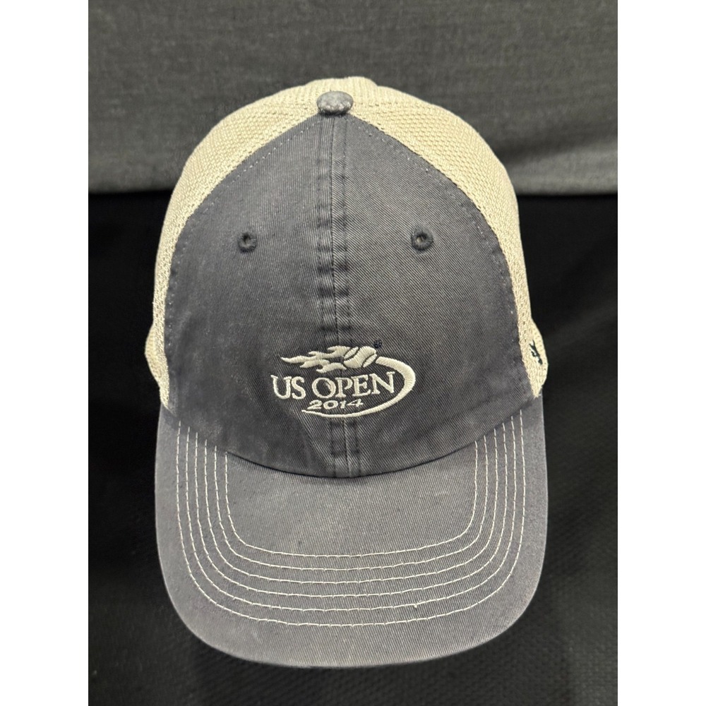 '47 Baseball Cap Men's One Size Blue Mesh Back Adjustable Strap US Open 2014 Hat